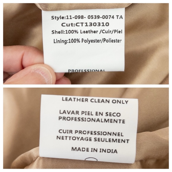 NWT Stetson Fringe Suede Leather Jacket Light Tan Size L - Picture 12 of 16